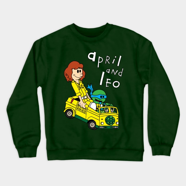 April & Leo Crewneck Sweatshirt by Leidemer Illustration 